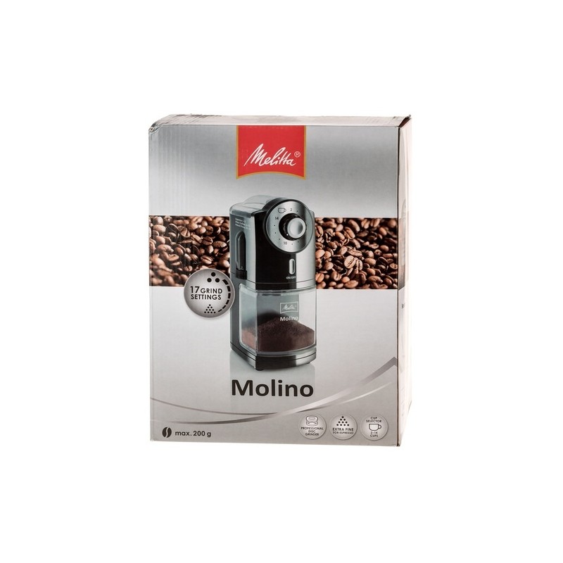 Młynek do kawy Melitta Melino 1019-02 czarny elektryczny