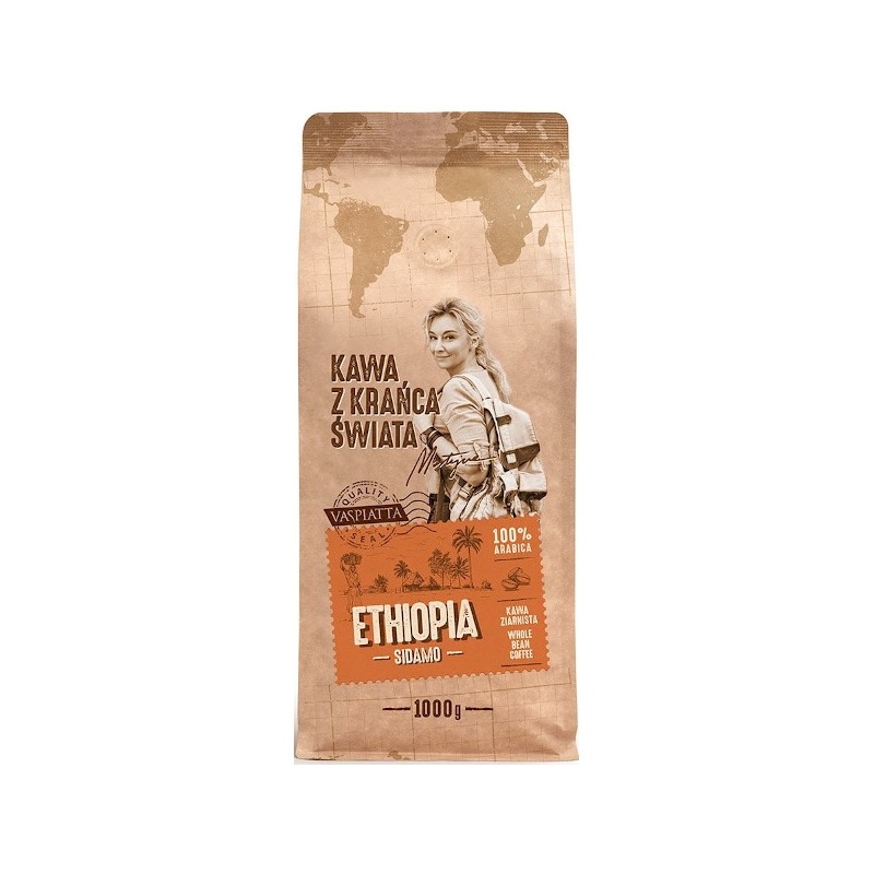 Kawa ziarnista z krańca świata Ethiopia Sidamo  1kg